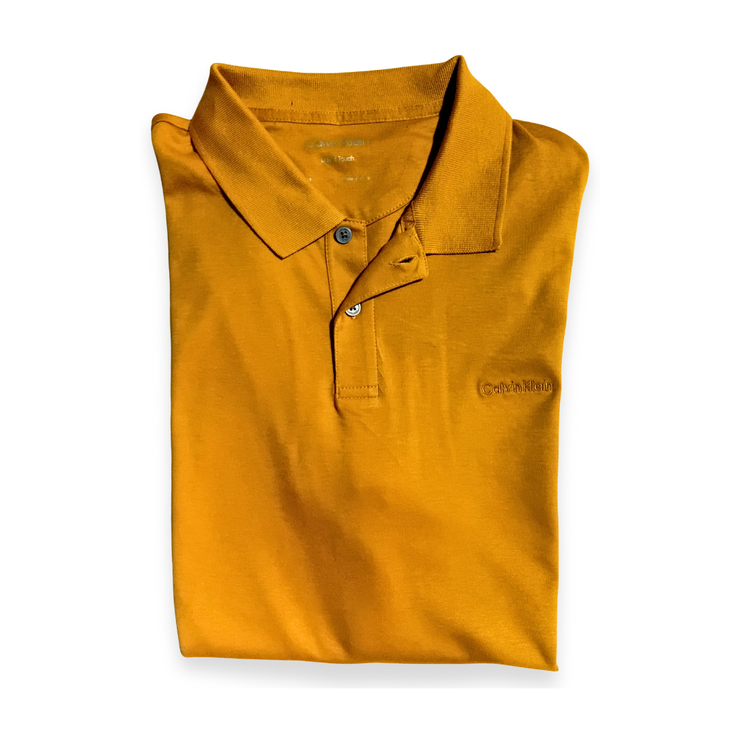 Playera Polo Calvin Klein — Mostaza