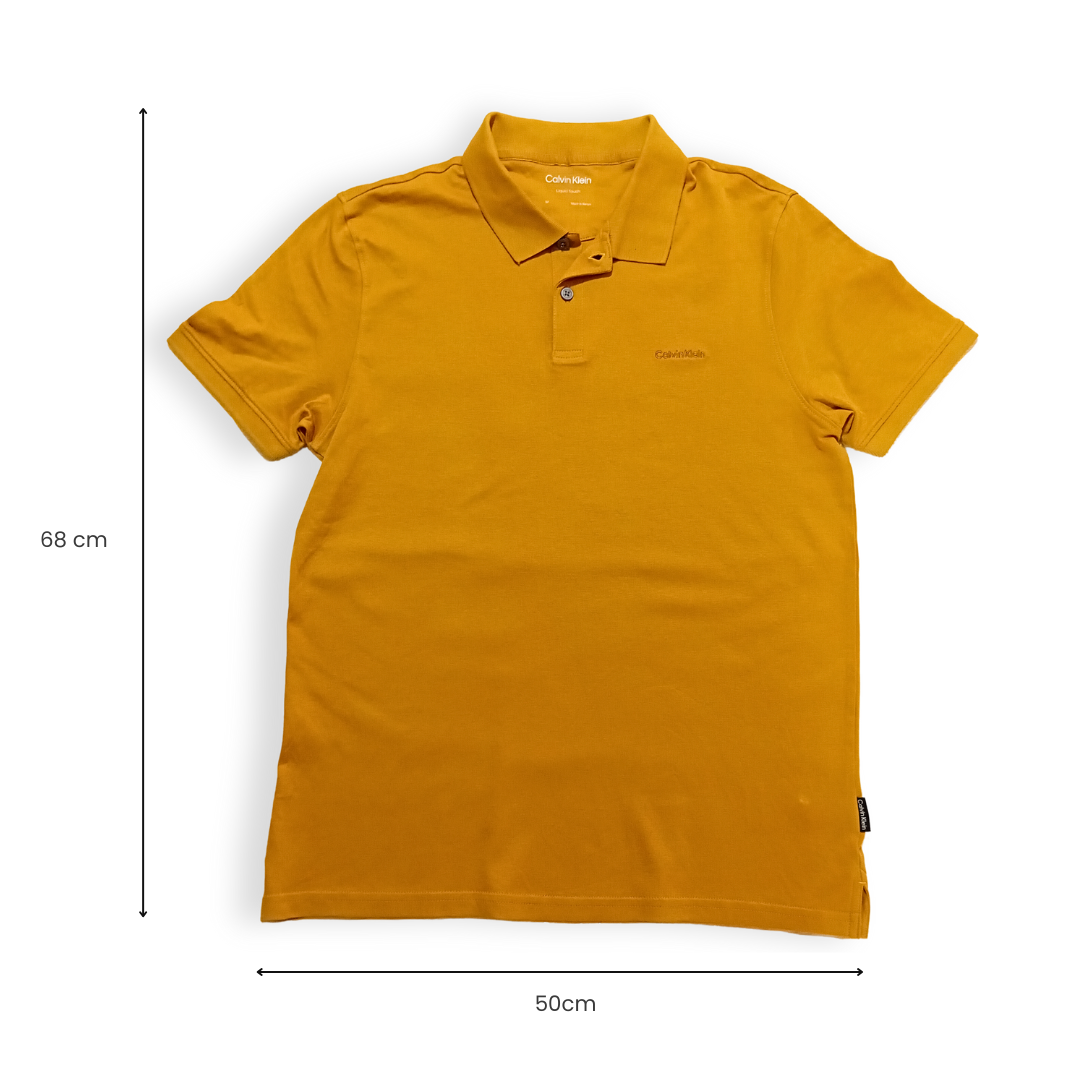 Playera Polo Calvin Klein — Mostaza